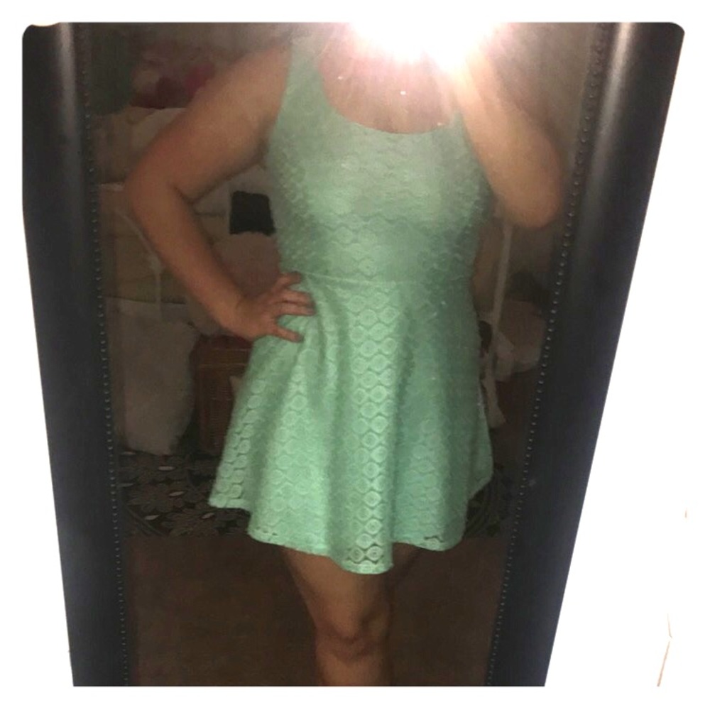 Wet seal turquoise dress